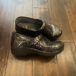 Dansko Black and Purple Nursing Shoes